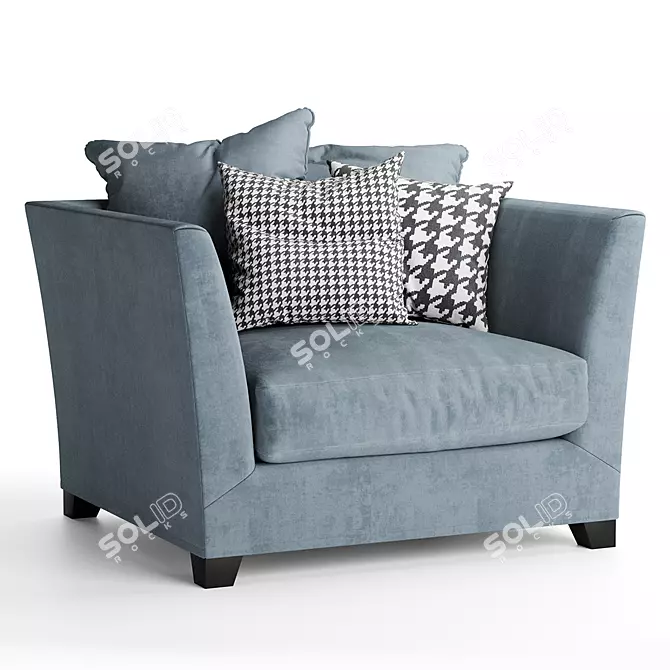 Furman Victory Armchair: Modern Elegance at Home 3D model image 1