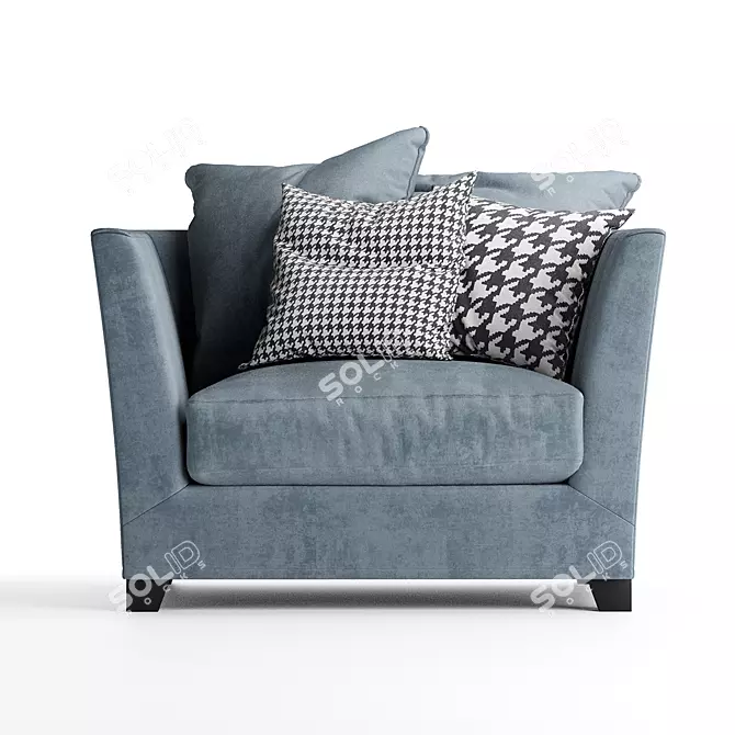 Furman Victory Armchair: Modern Elegance at Home 3D model image 2