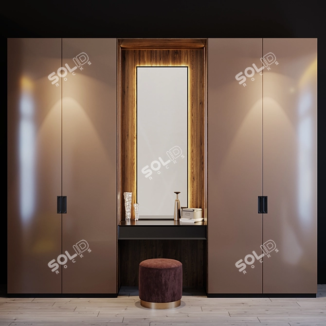 Modern Furniture Unit 3D model image 1