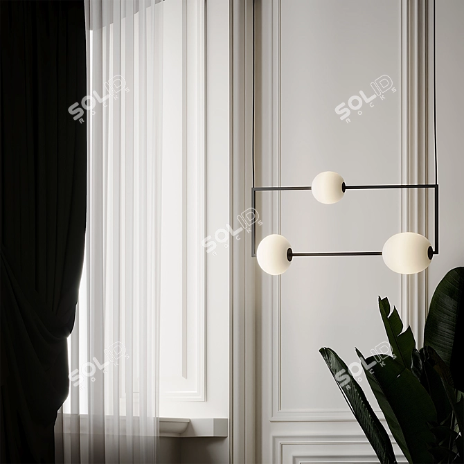 Miro 3 Pendant: Exquisite Illumination 3D model image 3