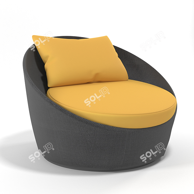 3D Swivel Chair: 90x80x92 h cm 3D model image 1