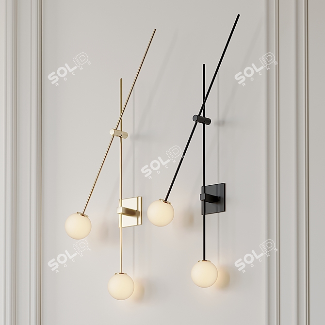 ATELIER DE TROUPE Tempo Sconce: Elegant Wall Lighting 3D model image 1