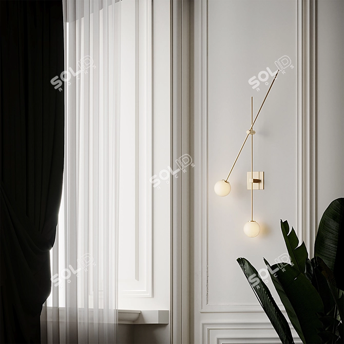 ATELIER DE TROUPE Tempo Sconce: Elegant Wall Lighting 3D model image 4