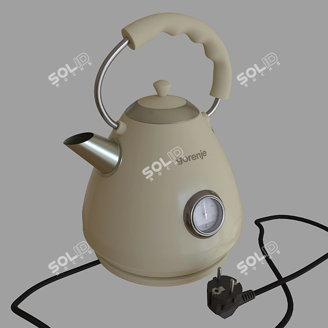 Gorenje K17CLI Electric Kettle: Fast Boiling, Stylish Design 3D model image 2