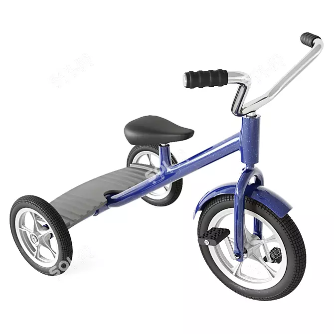 Kids Three-Wheel Bicycle 3D model image 1