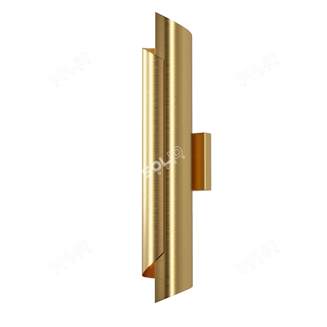 Elegant Brass Sconce at Pikartlights! 3D model image 1