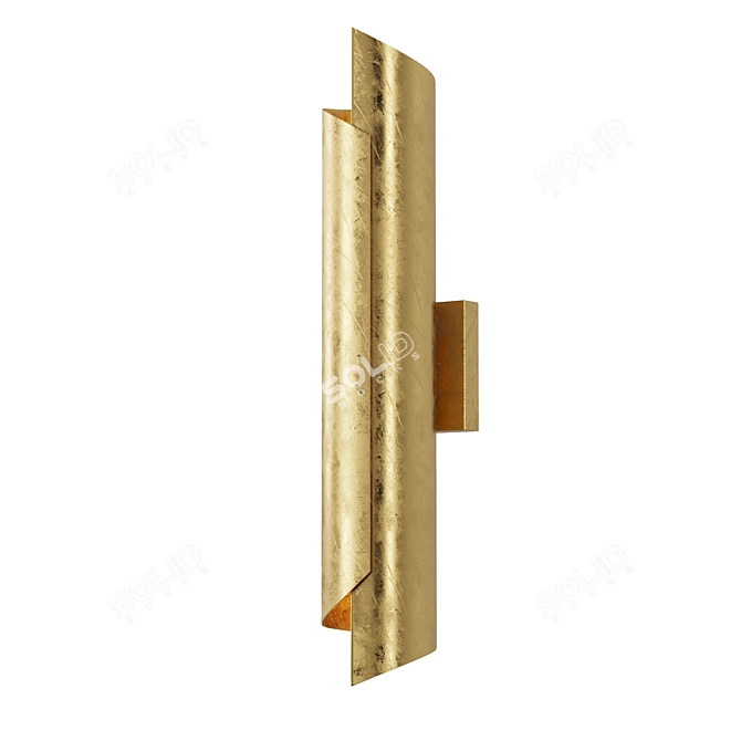 Elegant Brass Sconce at Pikartlights! 3D model image 4