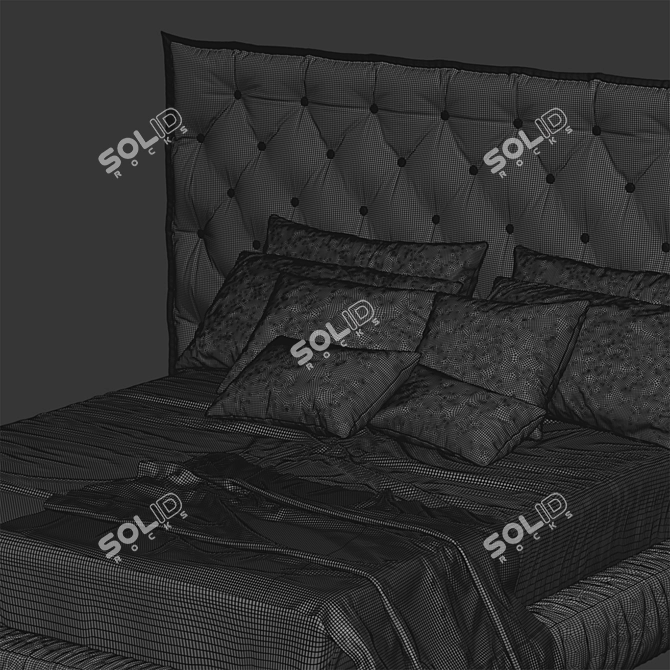 Bonaldo FULL MOON Ultra-Comfort Bed 3D model image 2