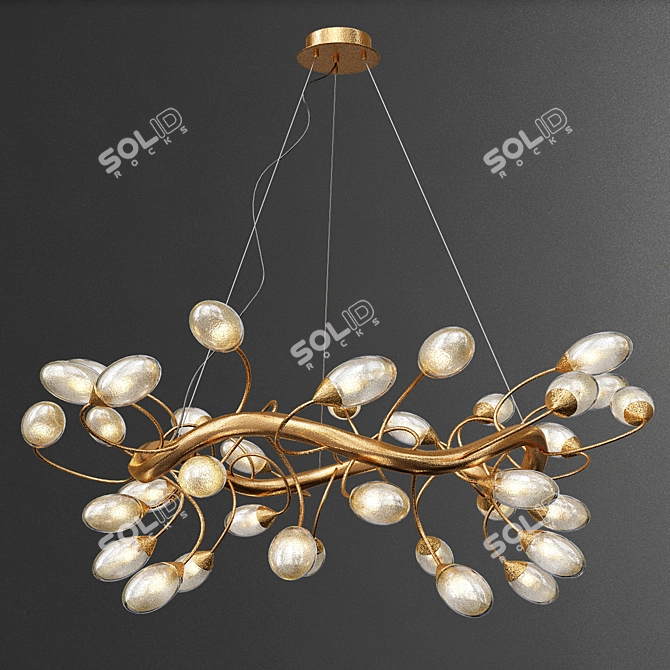 Elegant Chandelier Collection: 4 Exquisite Designs 3D model image 2