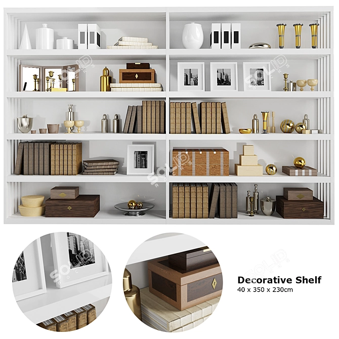 Elegant Wall Shelf for Stylish Décor 3D model image 1