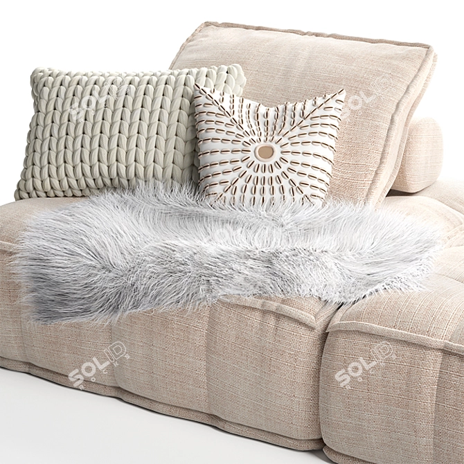 Minimalistic Collins Sofa: Natural Elegance 3D model image 2