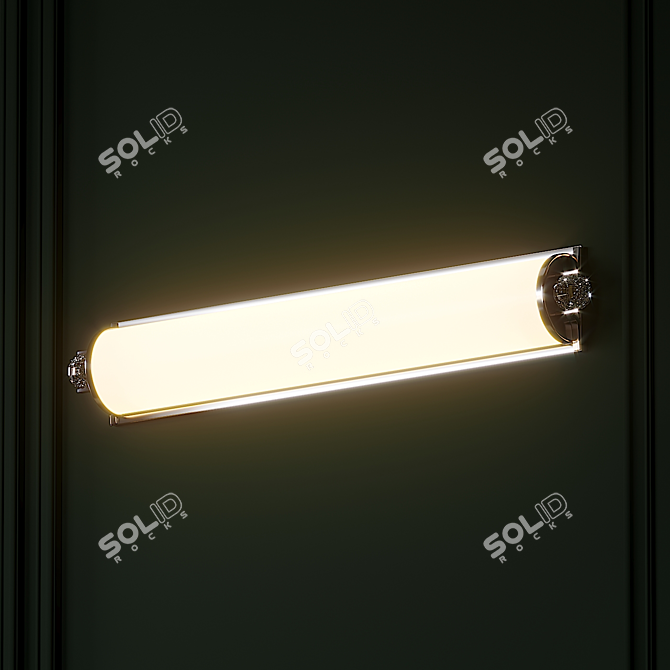 Sleek and Modern Prescott Bath Light 3D model image 3