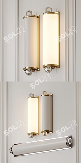 Sleek and Modern Prescott Bath Light 3D model image 5