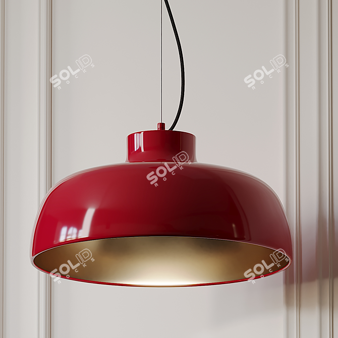 Sleek and Modern: M68 Pendant Light 3D model image 2
