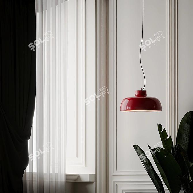 Sleek and Modern: M68 Pendant Light 3D model image 4