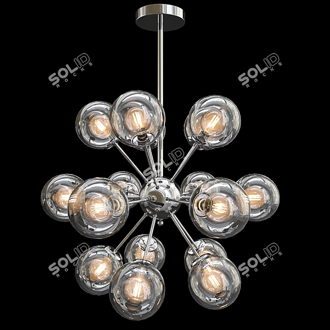 Luxury Ramirez Chandelier Sparkles 3D model image 1