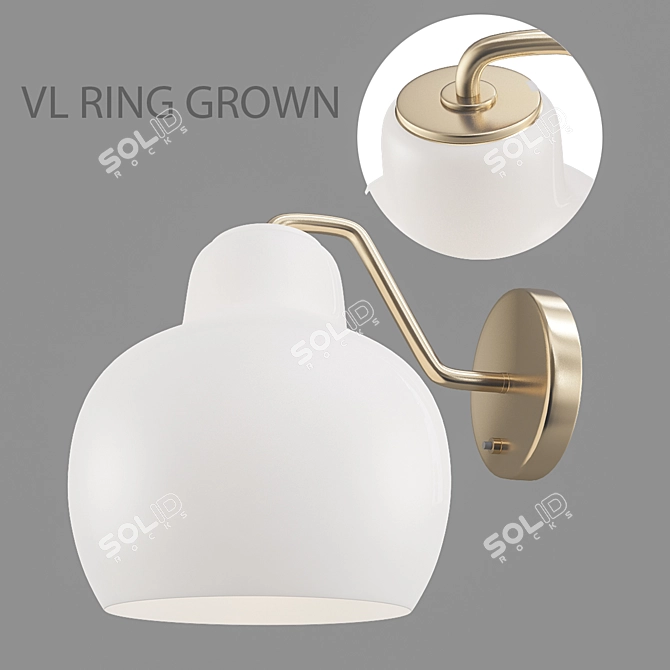 Elegant Vl_Ring_Grown - Vray 3D model image 1