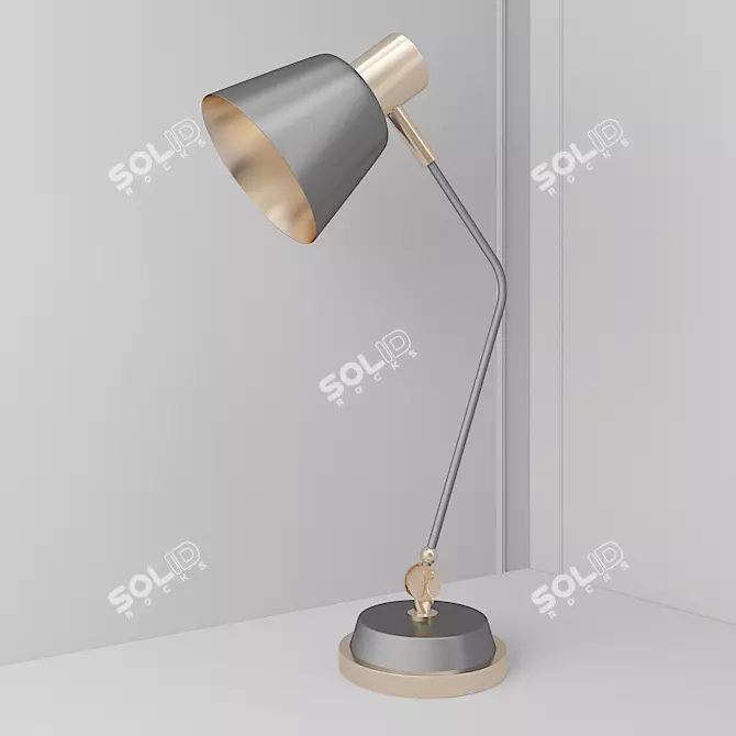 Elegant Glow Table Lamp 3D model image 1