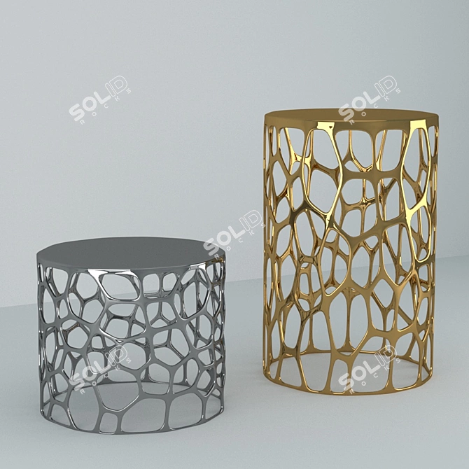 Sleek Designer Coffee Table 3D model image 1