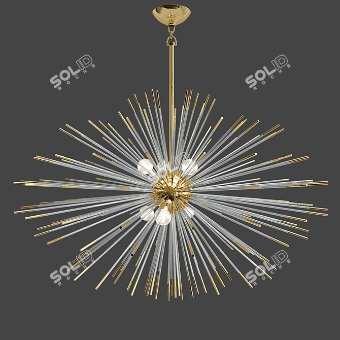 Cosmic_Glow_Chandelier 3D model image 1