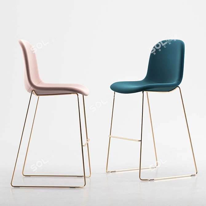 Arrmet Máni Fabric Chair - Sleek and Stylish 3D model image 1