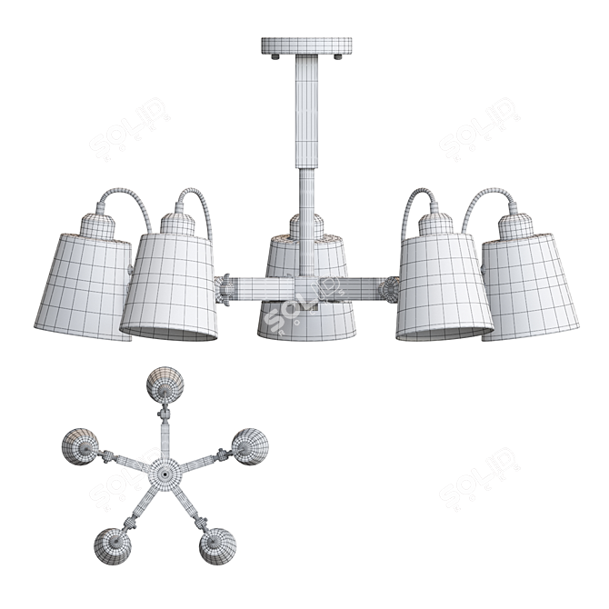 Arte Lamp Oscar Ceiling Chandelier 3D model image 3