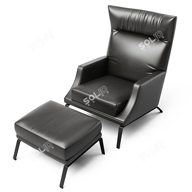 Comfy Clemmie Armchair: Elegant Comfort for your Home 3D model image 1
