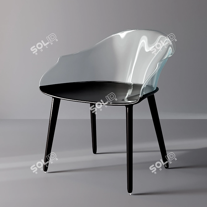 Modern Cyborg Chair: Perfect Interior Addition 3D model image 1