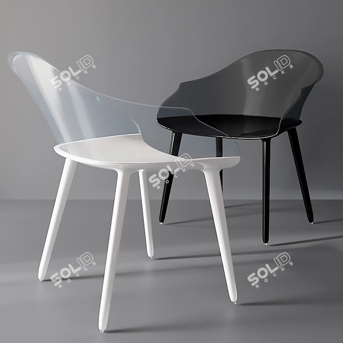 Modern Cyborg Chair: Perfect Interior Addition 3D model image 2