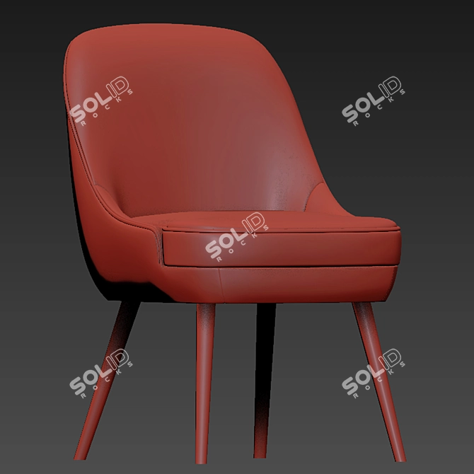 Walter Knoll CAD Dining Chair 3D model image 2