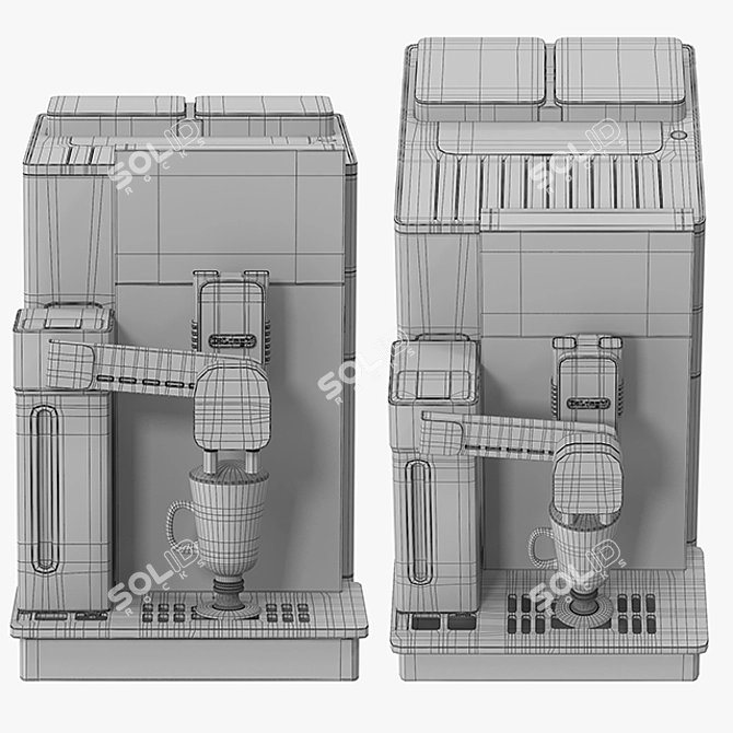 Delonghi Maestosa EPAM960.75.GLM: Exceptional Multi-format Coffee Machine 3D model image 3