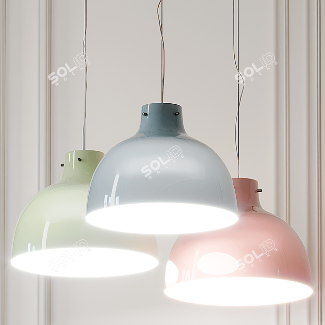 Elegant Bellissima Pendant Light 3D model image 1