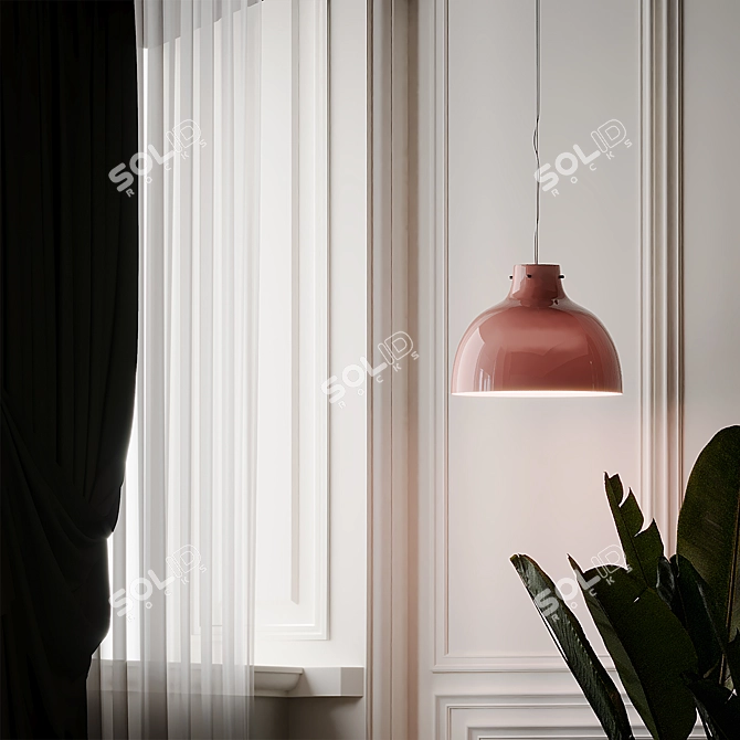 Elegant Bellissima Pendant Light 3D model image 4