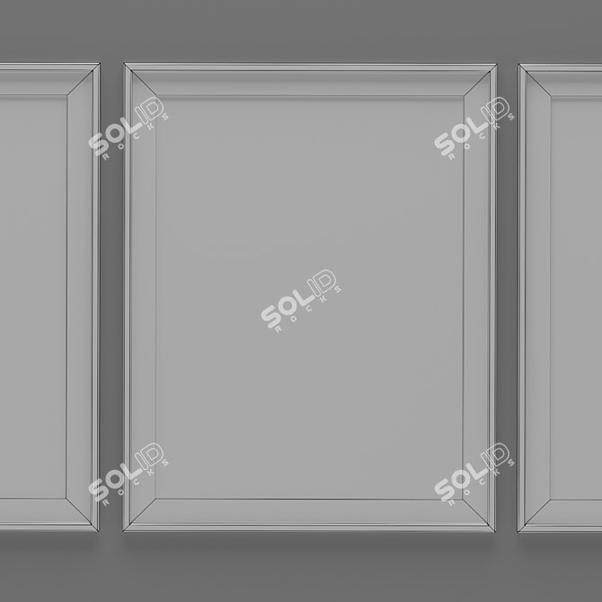 Elegant Dance Picture Frames 3D model image 3