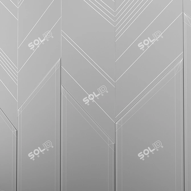 Elegant Wall Decor PN53 3D model image 3