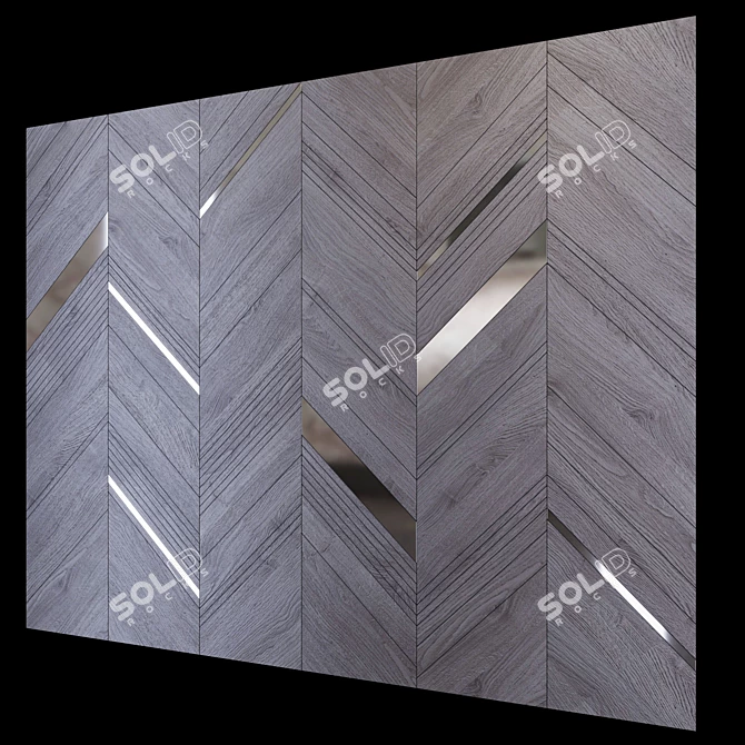 Elegant Decorative Wall PN54 3D model image 1