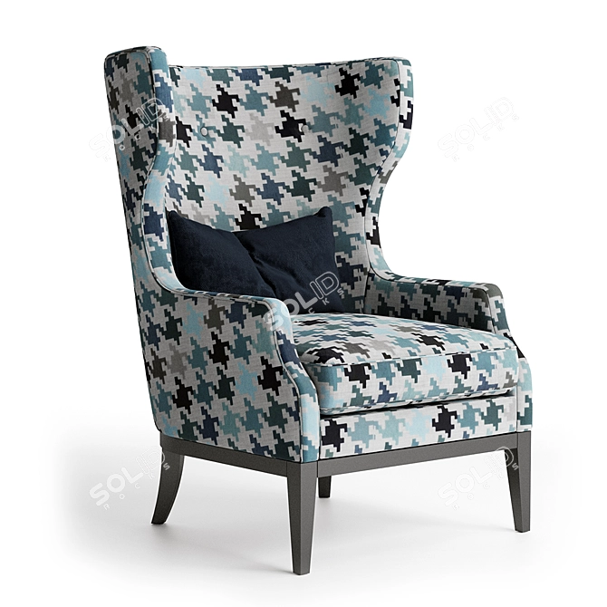 Cozy Comfort: Parker Furman Chair 3D model image 1