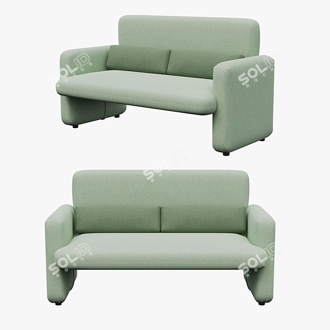 Cosmo BHT Sofa: Elegant and Compact 3D model image 1