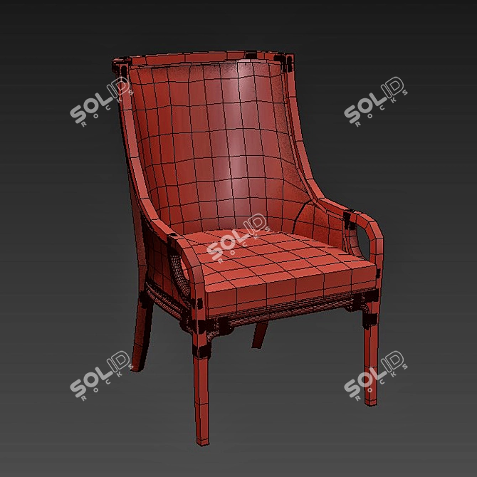 Tropical Bliss Dining Chair 3D model image 2