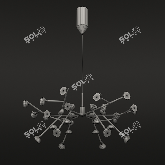 Modern OM Chandelier - ADN 6260 3D model image 2