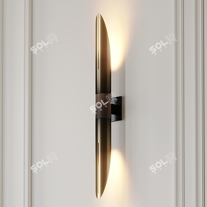Refined Elegance: Voyager Wall Sconce 3D model image 1