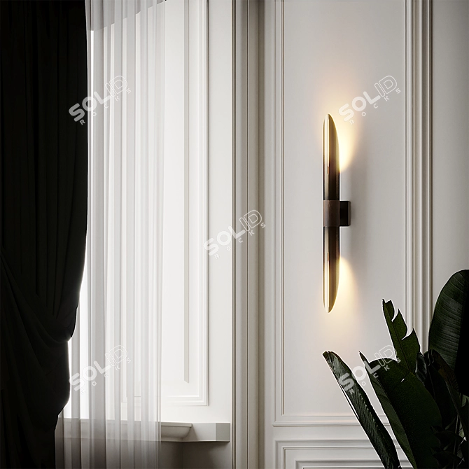 Refined Elegance: Voyager Wall Sconce 3D model image 4