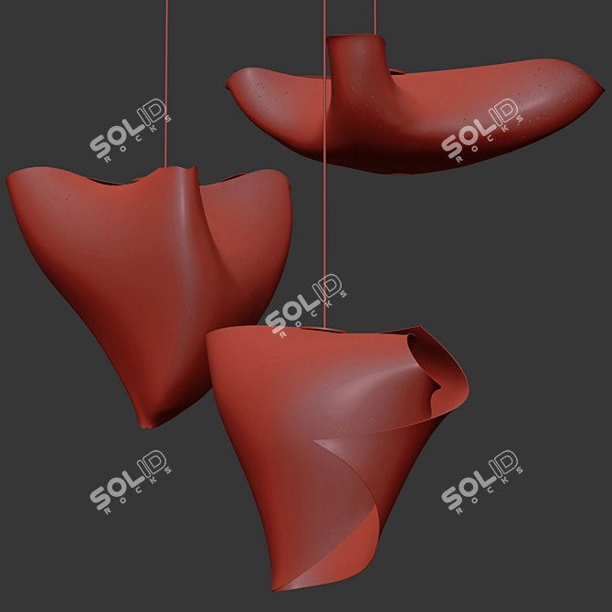 Elegant Ballet-inspired Chandelier 3D model image 2