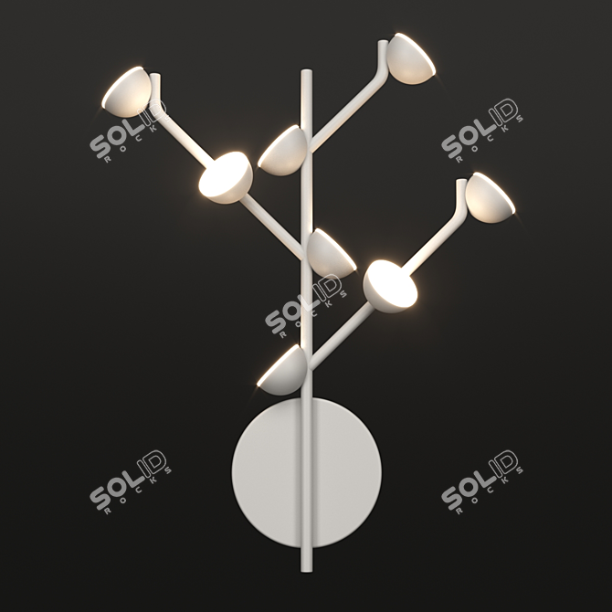 ADN 6264 OM Om Wall Lamp - Elegant and Energy-efficient 3D model image 1