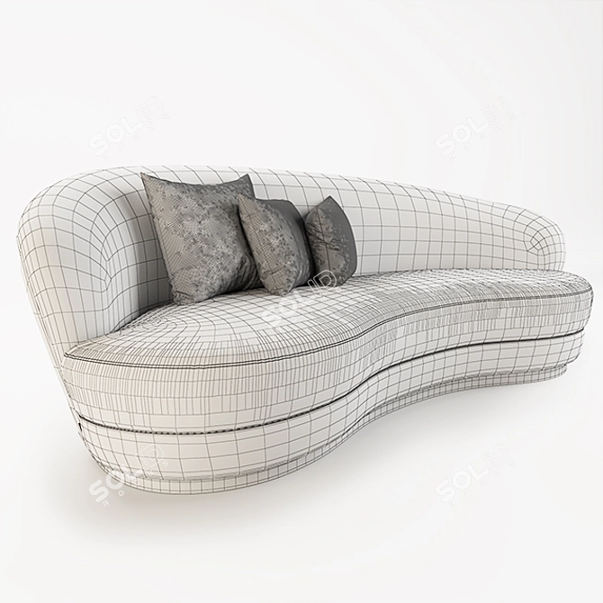 Luxurious Ignacio Sofa by Hamilton Conte 3D model image 3