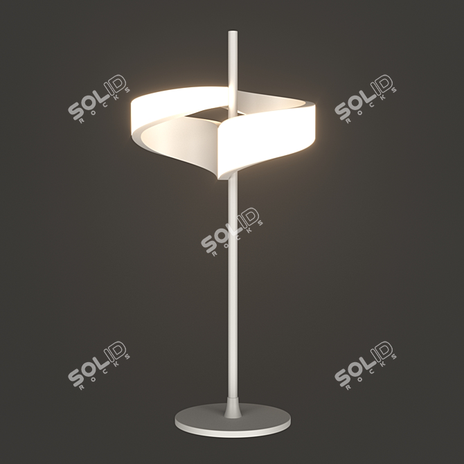 TSUNAMI Table Lamp: Modern Design, Warm Light 3D model image 1