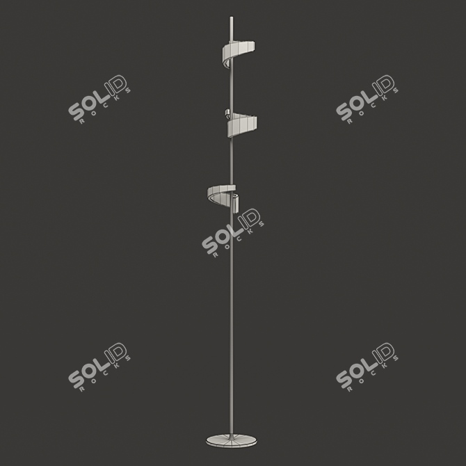 TSUNAMI 6657: Stylish LED Floor Lamp 3D model image 2