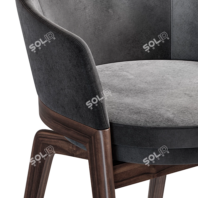 Sweet Comfort: Macaron Armchair 3D model image 2