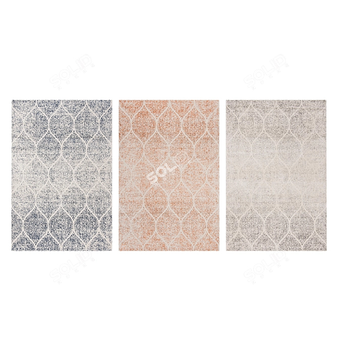 Title: Luxury Set of Carpets 3D model image 3