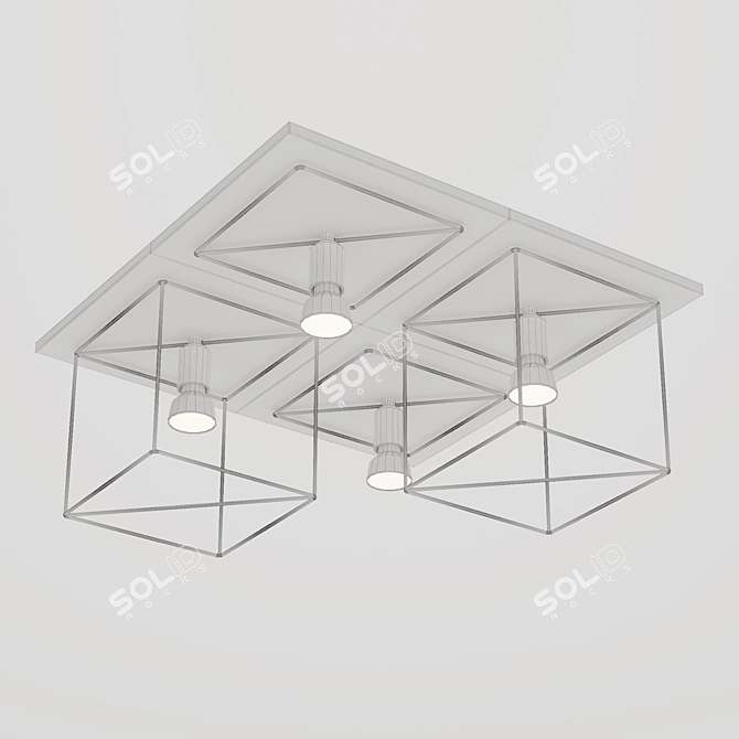 Nowodworski Coba 9723: Elegant Ceiling Chandelier 3D model image 2